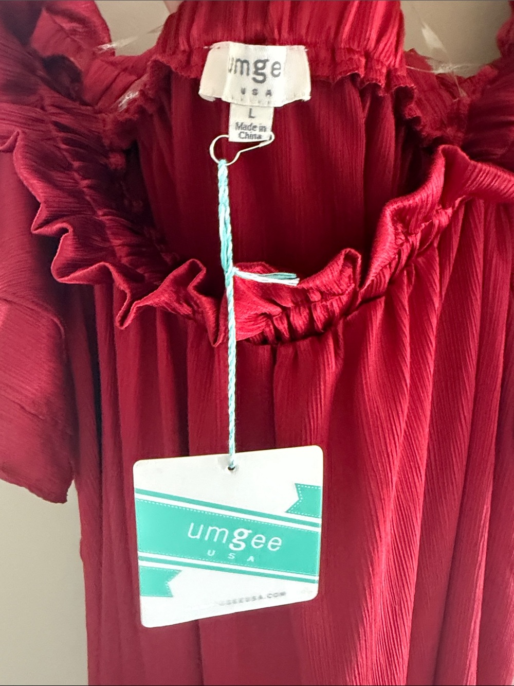Umgee Off-the-Shoulder Ruffle Dress - Picture 3 of 4